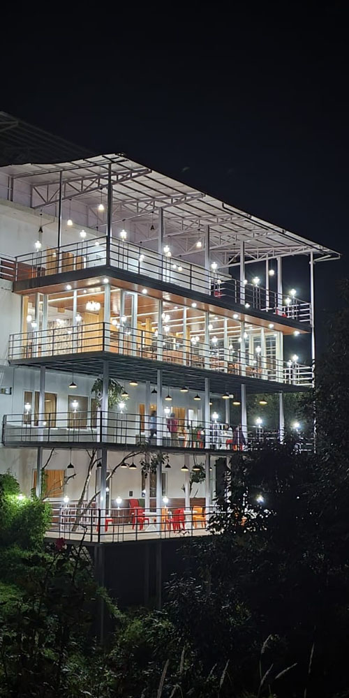 Veg and Non Veg Restaurant with Valley View